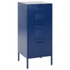 Armoire De Rangement En Métal Bleu Marin à 3 Tiroirs WOSTOK -Electroménager Soldes meuble de rangement 16547409