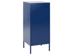 Armoire De Rangement En Métal Bleu Marin à 3 Tiroirs WOSTOK -Electroménager Soldes meuble de rangement 16547419