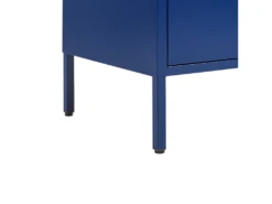 Armoire De Rangement En Métal Bleu Marin à 3 Tiroirs WOSTOK -Electroménager Soldes meuble de rangement 16547423