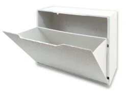 Lot De 2 étagères à Chaussures En Polypropylène Blanc Finition Rattan 11 Lot De 2 étagères à Chaussures En Polypropylène Blanc Finition Rattan -Electroménager Soldes meuble de rangement 17526985