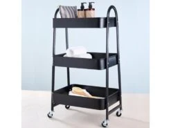 Table De Serveur à Roulettes Noire -Electroménager Soldes meuble de rangement 17527029