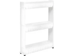 Etagère Sur Roulettes 3 Niveaux 54 X 11 X 70 Cm -Electroménager Soldes meuble de rangement 18071261