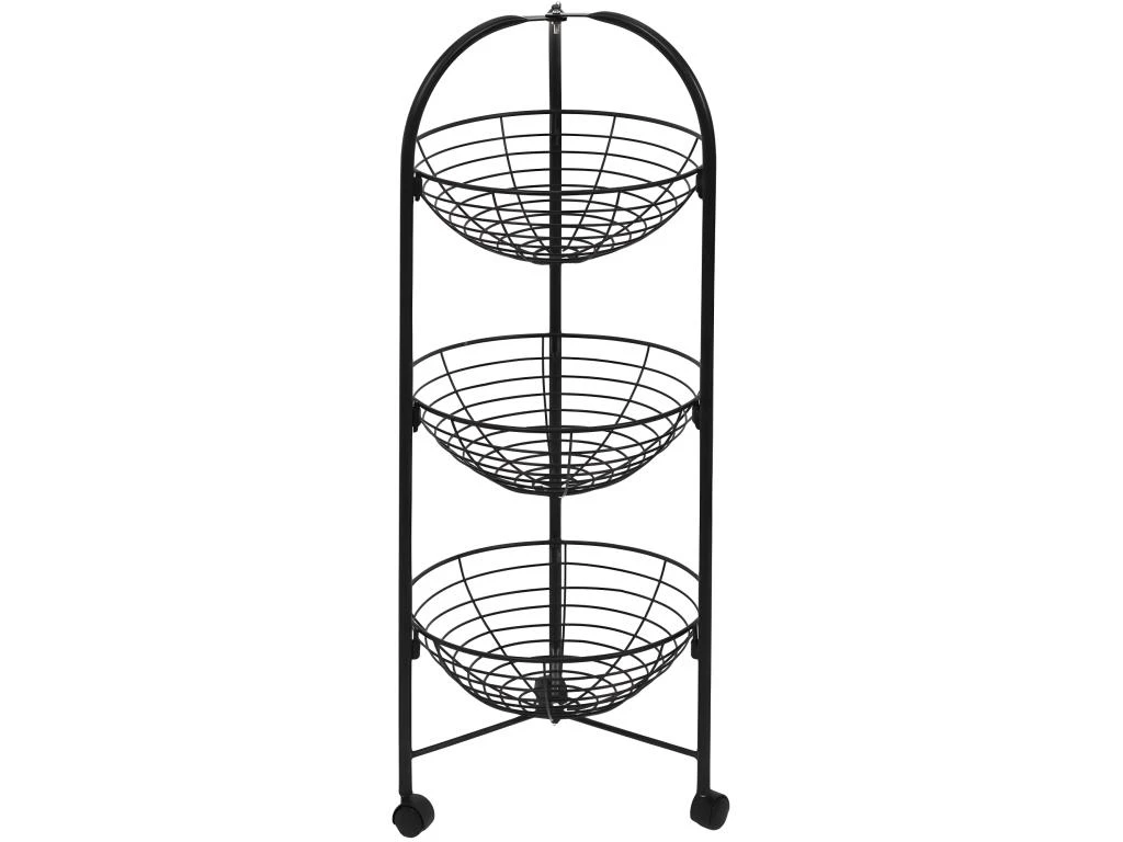 Desserte Ronde 3 Niveaux En Métal 5 Desserte Ronde 3 Niveaux En Métal – Image 3