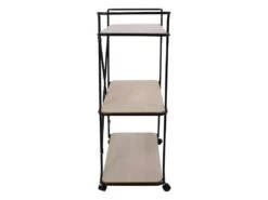 Desserte 3 étagères Bois Et Métal Indus -Electroménager Soldes meuble de rangement 18071297