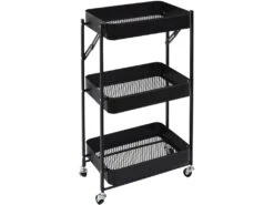 Desserte Pliable En Métal 77 X 29 X 45 Cm