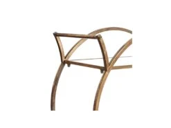 Desserte Ronde Sur Roulettes Verre Miroirs/Métal Or - GOLDY -Electroménager Soldes meuble de rangement 18286517