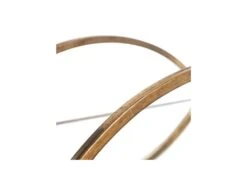 Desserte Ronde Sur Roulettes Verre Miroirs/Métal Or - GOLDY -Electroménager Soldes meuble de rangement 18286521