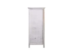Meuble D'appoint Chevet 1 Port 2 Tiroirs Blanc Shabby 84x37x30 -Electroménager Soldes meuble de rangement 18399825