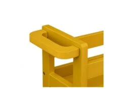 Desserte Roulante 3 Niveaux Jaune Moutarde H 75 Cm Idéale Pour Les Petits Espaces -Electroménager Soldes meuble de rangement 19159217