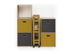 Desserte Roulante 3 Niveaux Jaune Moutarde H 75 Cm Idéale Pour Les Petits Espaces -Electroménager Soldes meuble de rangement 19159219