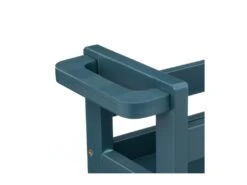 Desserte Roulante 3 Niveaux Bleu Pétrole H 75 Cm Idéale Pour Les Petits Espaces -Electroménager Soldes meuble de rangement 19159233