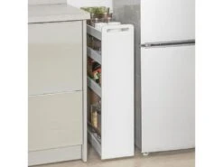 Chariot De Service Étagère Roulettes Roulettes 4 Étages Blanc De SoBuy NSR01-W SoBuy -Electroménager Soldes meuble de rangement 19872689