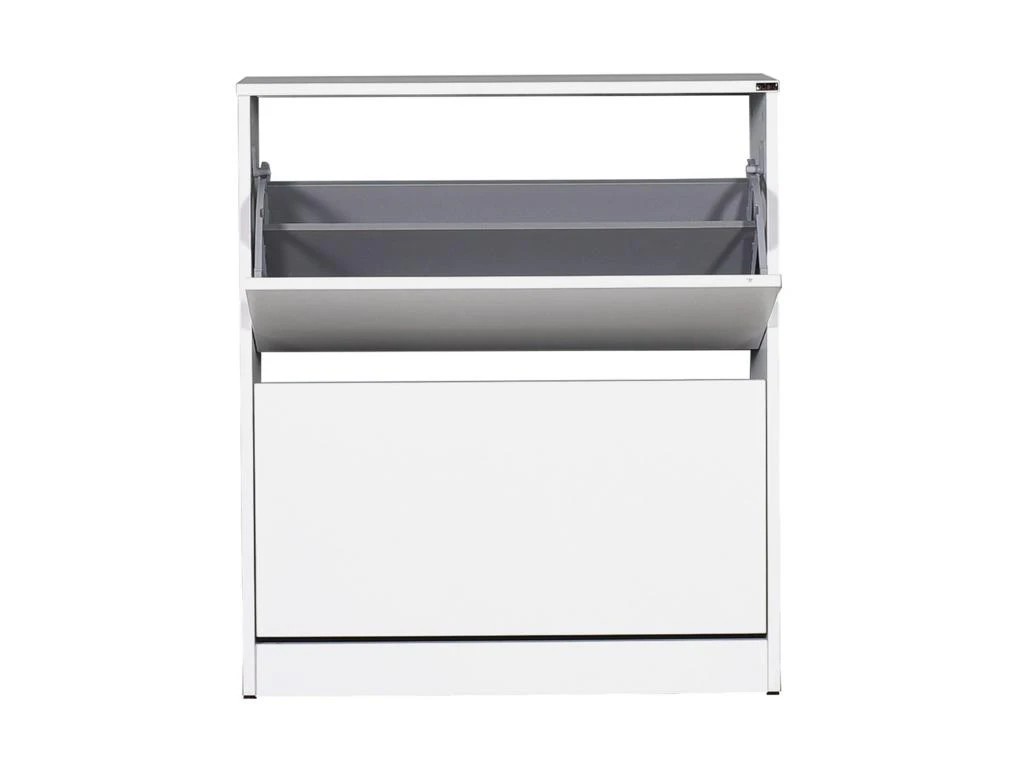 Etagère à Chaussures,100% Panneaux De Particules Mélaminés, Blanc, Couleur Blanc 5 Etagère à Chaussures,100% Panneaux De Particules Mélaminés, Blanc, Couleur Blanc – Image 3