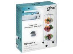 Resserre à Légumes Rond Chromé - Five -Electroménager Soldes meuble de rangement 21292765