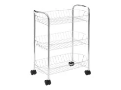 Resserre 3 Paniers Rectangulaires Argenté - FIVE