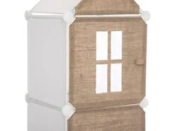 Colonne Casiers De Rangement Jute Atmosphera - Naturel -Electroménager Soldes meuble de rangement 21294907