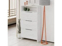 Etagère à Chaussures Kaju - Venprodin - Blanc -Electroménager Soldes meuble de rangement 21306711