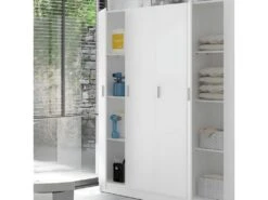 Armoire 1 Porte - Blanc - MULA - L 37 X L 37x H 180