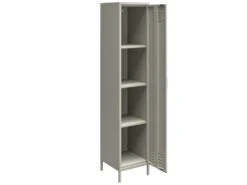 Armoire 1 Porte En Métal Taupe