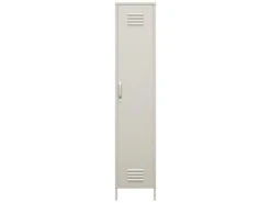 Armoire 1 Porte En Métal Taupe -Electroménager Soldes meuble de rangement 21515475