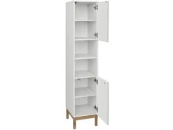 Armoire 2 Portes En Panneaux De Particules Blanc -Electroménager Soldes meuble de rangement 21681033