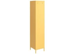 Armoire Haute 1 Porte En Métal Jaune -Electroménager Soldes meuble de rangement 21681085