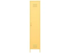 Armoire Haute 1 Porte En Métal Jaune -Electroménager Soldes meuble de rangement 21681099