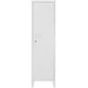 Armoire Avec 1 Porte En Métal Blanc