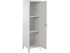 Armoire Avec 1 Porte En Métal Blanc -Electroménager Soldes meuble de rangement 21681105