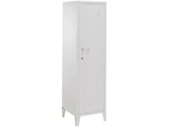 Armoire Avec 1 Porte En Métal Blanc -Electroménager Soldes meuble de rangement 21681109