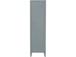 Armoire 1 Porte En Métal Gris