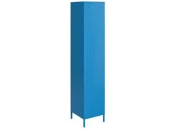 Armoire Haute 1 Porte En Métal Bleu -Electroménager Soldes meuble de rangement 21681131