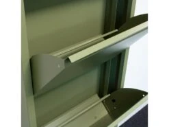 Pisa Armoire à Chaussures à 15 Rabats/portes En Métal, Vert. Livré Entièrement Monté. -Electroménager Soldes meuble de rangement 22042485