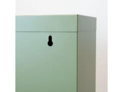 Pisa Armoire à Chaussures à 15 Rabats/portes En Métal, Vert. Livré Entièrement Monté. -Electroménager Soldes meuble de rangement 22042493