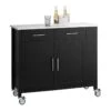 Desserte Roulante Chariot De Buffet Multifonctionnel Avec Etagère Latérale, Fkw108-sch 1 Desserte Roulante Chariot De Buffet Multifonctionnel Avec Etagère Latérale, Fkw108-sch -Electroménager Soldes meuble de rangement 22051257