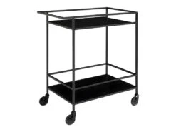 Vita - Desserte En Métal Et Bois - Couleur - Noir 9 Vita - Desserte En Métal Et Bois - Couleur - Noir -Electroménager Soldes meuble de rangement 22075035