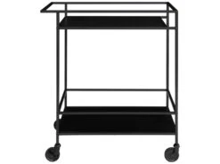 Vita - Desserte En Métal Et Bois - Couleur - Noir 11 Vita - Desserte En Métal Et Bois - Couleur - Noir -Electroménager Soldes meuble de rangement 22075039