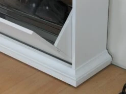 Venedig Armoire à Chaussures Avec 3 Casiers Blancs. -Electroménager Soldes meuble de rangement 22081819