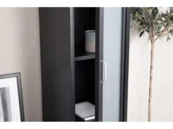 Armoire En Acier Noir Acero -Electroménager Soldes meuble de rangement 22095849