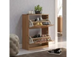 Mestre Meuble à Chaussures 2 Claquement De Porte Miel. -Electroménager Soldes meuble de rangement 22155599