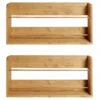Etagère Murale Pour Chaussures En Bois (2 Unités) Marron Clair -Electroménager Soldes meuble de rangement 22181705