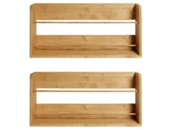 Etagère Murale Pour Chaussures En Bois (2 Unités) Marron Clair
