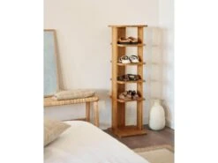 Porte-chaussures En Bois D’épicéa En Couleur Marron Clair -Electroménager Soldes meuble de rangement 22181721