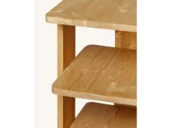 Porte-chaussures En Bois D’épicéa En Couleur Marron Clair -Electroménager Soldes meuble de rangement 22181723