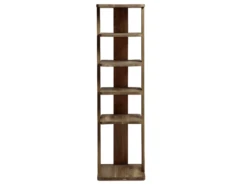 Porte-chaussures En Bois D’épicéa En Couleur Marron Vieilli