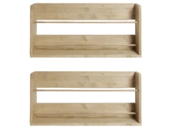 Etagère Murale Pour Chaussures En Bois (2 Unités) En Naturel