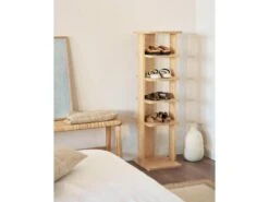 Porte-chaussures En Bois D’épicéa En Couleur Beige -Electroménager Soldes meuble de rangement 22181841