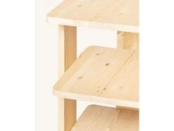 Porte-chaussures En Bois D’épicéa En Couleur Beige -Electroménager Soldes meuble de rangement 22181843