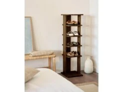 Porte-chaussures En Bois D’épicéa En Couleur Marron -Electroménager Soldes meuble de rangement 22181865