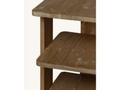 Porte-chaussures En Bois D’épicéa En Couleur Marron -Electroménager Soldes meuble de rangement 22181867